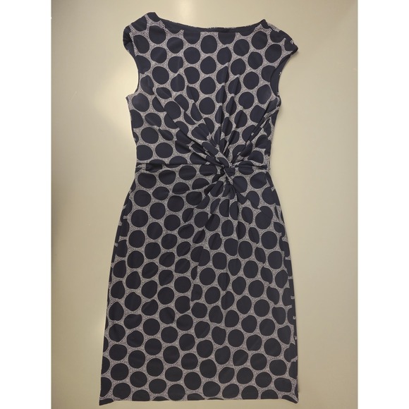 Ralph Lauren Dresses & Skirts - Lauren Ralph Lauren Navy Blue & White Print Dress Sz 12 Lined